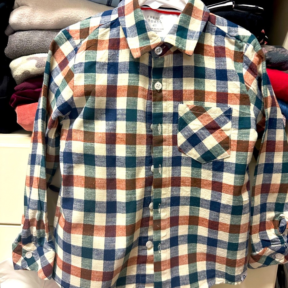 EUC 6Y boys SweetHoney long sleeve button up shirt